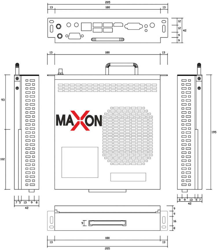 Встраиваемый компьютер для панелей MAXON OPS i5/6400/8Gb/120SSD