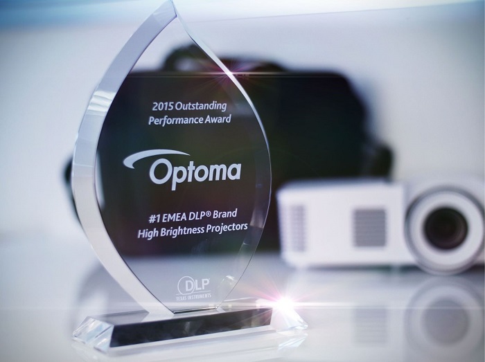  Компания Optoma - мировой лидер в разработке и производстве проекторов и аудио решений была удостоена награды "DLP бренд номер 1" в регионе EMEA.