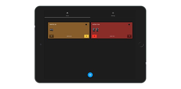 Приложение DASlink Group Manager на планшет или смартфон для группировки и одновременного управления совместимых аудиосистем от DAS AUDIO
