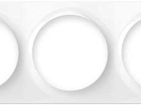 FIBARO Рамка Triple Cover Plate FG-Wx-PP-0004 БЕЛЫЙ