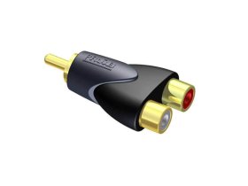 PROCAB Коннектор CLP106 (RCA папа - 2 х RCA мама) PROCAB Коннектор CLP106 (RCA папа - 2 х RCA мама)