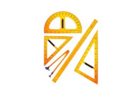 MAXON Набор чертежных инструментов для классной доски из 5 предметов 1169