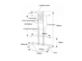 INTECH Мобильная стойка WJ2200B INTECH Мобильная стойка WJ2200B