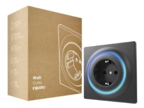 FIBARO Розетка Walli Outlet Single FGWOF-011 ЧЕРНЫЙ