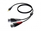 Кабель PROCAB CLA712/3 (mJack-2XLR) (3 м)