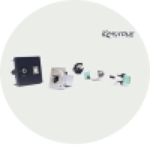 Использование преходников KEYSTONE PROCAB при монтаже для коммутирования симметричного кабеля