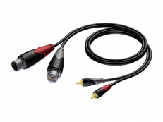 Кабель PROCAB CLA705/1 (2XLR-2RCA) (1 м)