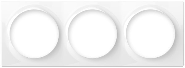 FIBARO Рамка Triple Cover Plate FG-Wx-PP-0004 БЕЛЫЙ — FIBARO