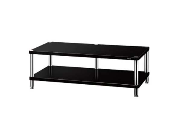 SOLIDSTEEL HW-2L Тумба под TV / AV ЧЕРНАЯ Глянцевая — Solidsteel