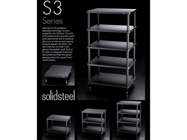 SOLIDSTEEL S3-4 Стойка под Hi-Fi Audio ЧЕРНЫЙ — фото 3