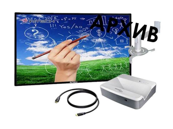 Комплект ультракороткофокусный InTech 85 + Optoma W320UST - Снят с производства — Комплект