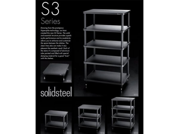 SOLIDSTEEL S3-5 Стойка под Hi-Fi Audio ЧЕРНЫЙ — фото 4