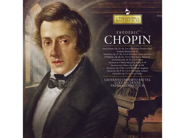 Виниловая пластинка CHOPIN FREDERIC: THE GOLDEN MASTERPIECES - FREDERIC CHOPIN EAN:8430717000604 — Разное