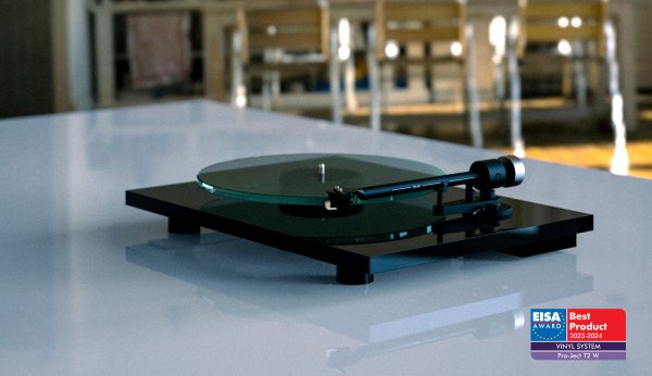 PRO-JECT Проигрыватель пластинок Т2 W High Gloss ЧЕРНЫЙ — фото 2