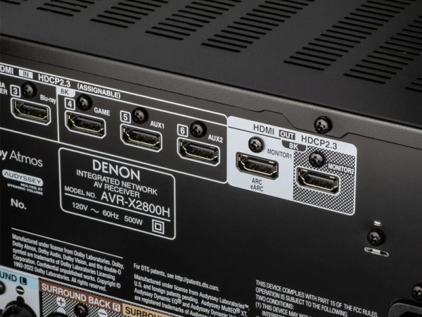 DENON AV-ресивер AVR-X2800H ЧЕРНЫЙ — фото 7