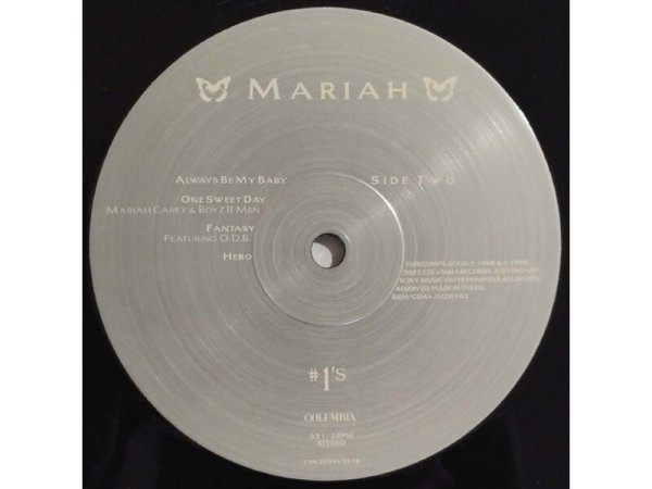 Виниловая пластинка CAREY MARIAH: NUMBER 1 S - RSD 2022 RELEASE EAN:0194399442418 — фото 6