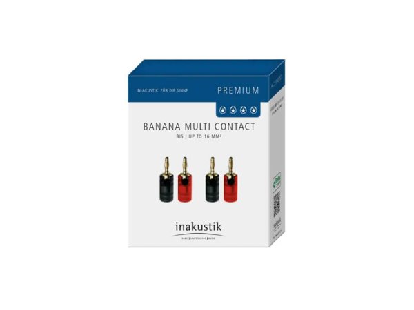 inakustik Коннектор Premium Banana Multicontact Set (4 шт) EAN:4001985814718 — фото 2