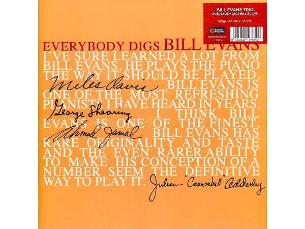 Виниловая пластинка The Bill Evans Trio – Everybody Digs Bill Evans — Разное