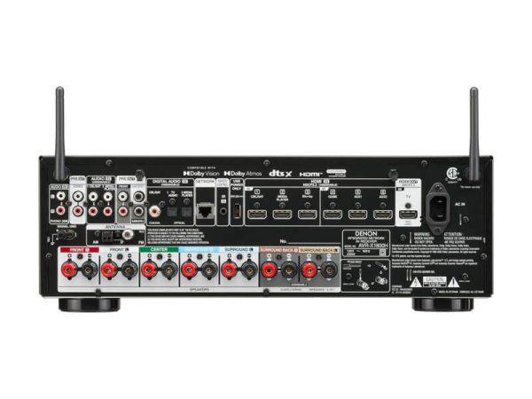 DENON AV- ресивер AVR-X1800H ЧЕРНЫЙ — фото 2