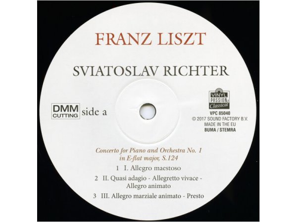 Виниловая пластинка Liszt, F.-Piano Concertos Nos.1 & 2 Label:Vinyl Passion EAN:8719039001545 — фото 3