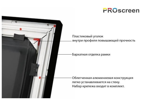 PROscreen Экран для проектора FCF9092 Dual Version HD (2032х1143) — фото 3