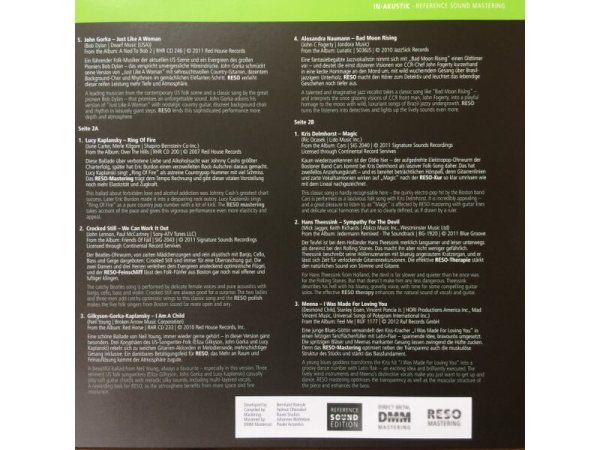 Виниловая пластинка RESO: Great Cover Versions (2LP) EAN:0707787750318 — фото 2