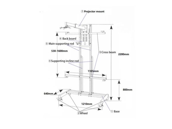 INTECH Мобильная стойка WJ2200B — intech
