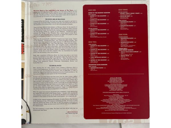 Виниловая пластинка DOORS THE / MORRISON HOTEL SESSIONS - RSD 2021 RELEASE EAN:0603497845033 — фото 3