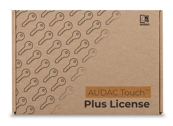 AUDAC Доступ к лицензии AUDAC Touch™ Plus — Audac