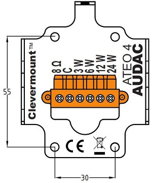 Настенная акустика AUDAC ATEO2SD/B