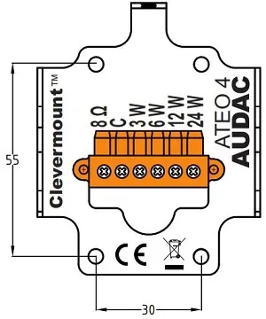 Настенная акустика AUDAC ATEO4/W