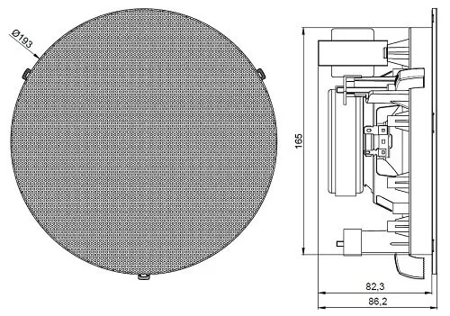 Потолочный громкоговоритель AUDAC CIRA524/W