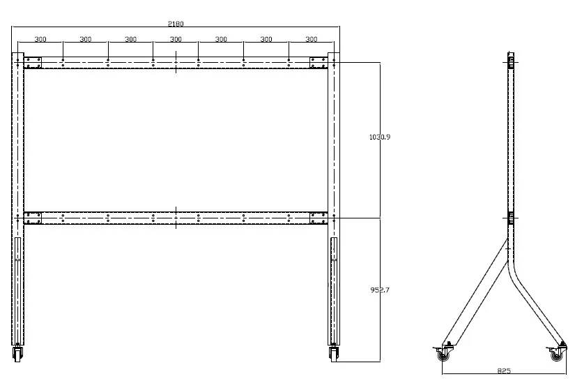 Мобильная стойка для дисплеев XWALL QSTECH LED