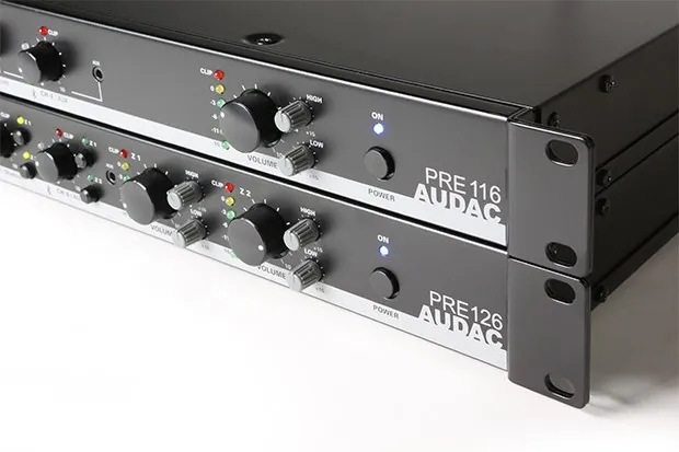 AUDAC представляет обновленные микшеры-предусилители серии PRE для фиксированных инсталляций