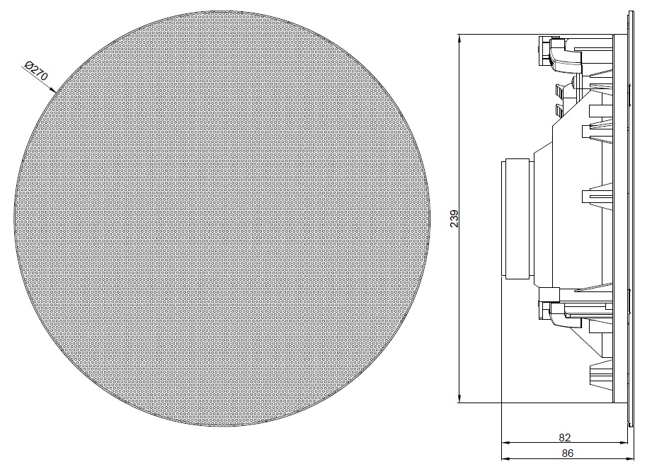 Потолочный громкоговоритель AUDAC CIRA840DI/W