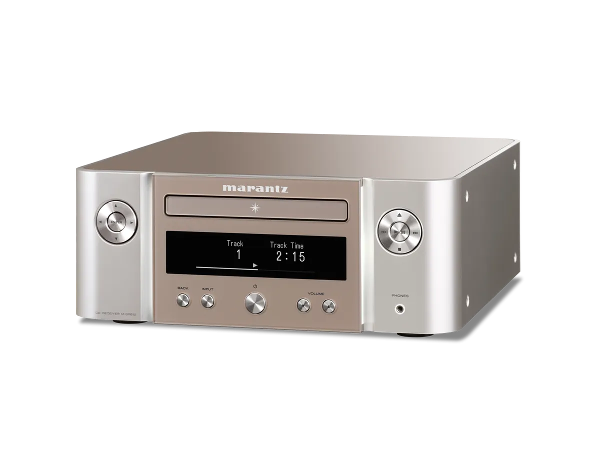 Marantz M-CR612 Silver-Gold под углом