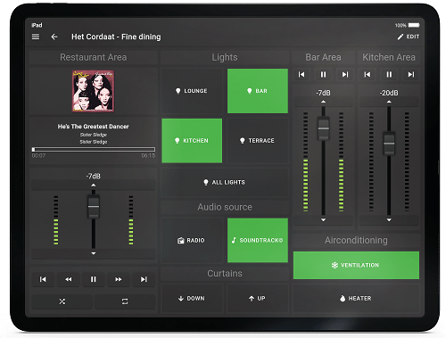 AUDAC Touch™ v2.4 - позволит усилить звук, упростить управление