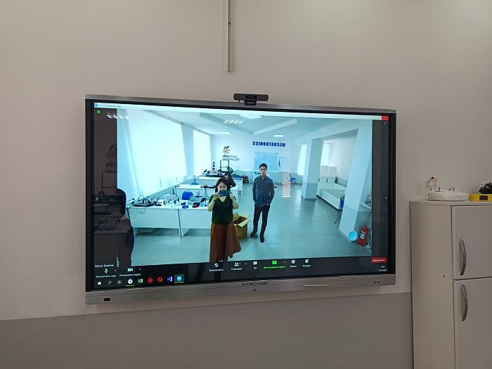 Интерактивное оборудование Intech вместе с видеокамерами AREC работает в Высшем колледже "ASTANA POLYTECHNIC" города Нур-Султан