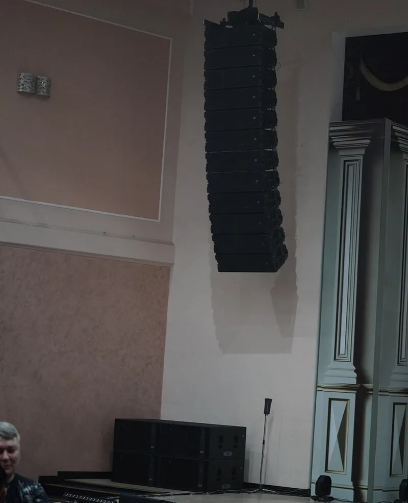 Линейный массив DAS Audio в филармонии г. Актобе